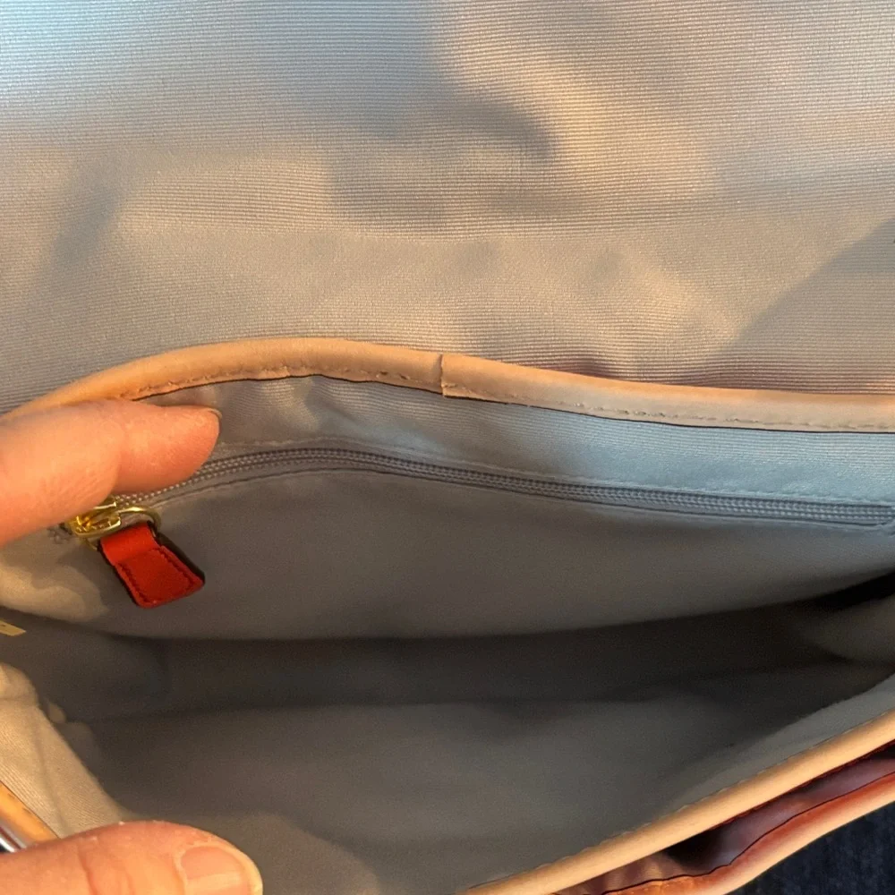 Coach Orange Patent Leather Crossbody Bag - Picture 4 of 7